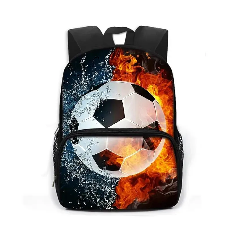 Cool Football Soccer Print Backpack Children School Bags Boys Schoolbag Kids Kindergarten Bag School Backpack Bookbag Gift
