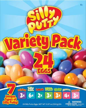 Crayola Silly Putty Bulk Variety Pack (24ct), Fidget Toys for Kids & Adults, Party Favors, Treasure Box Toys for Classrooms, Goodie Bag Stuffers, Gifts [Amazon Exclusive]