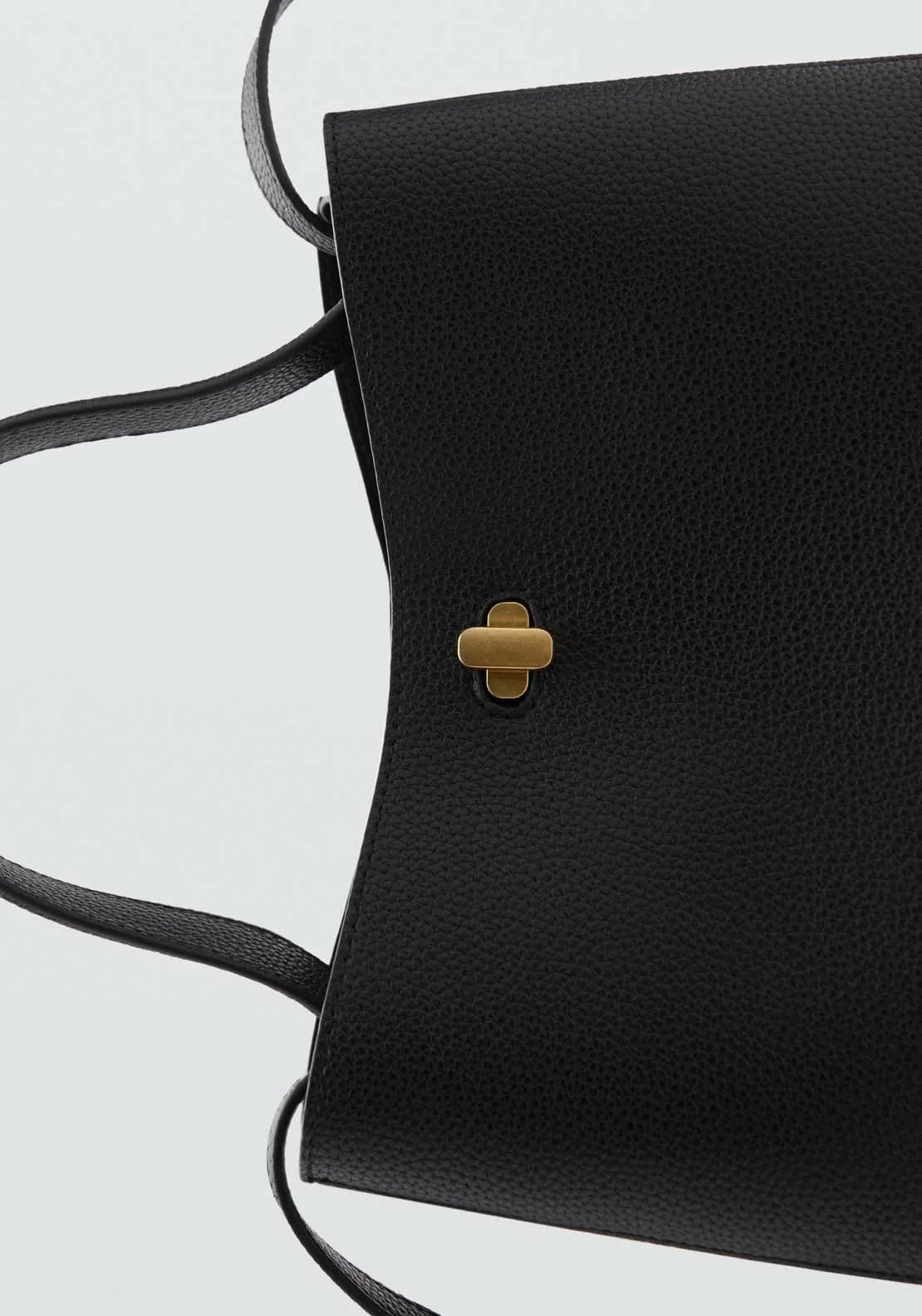 Crossbody bag with double handle - Black