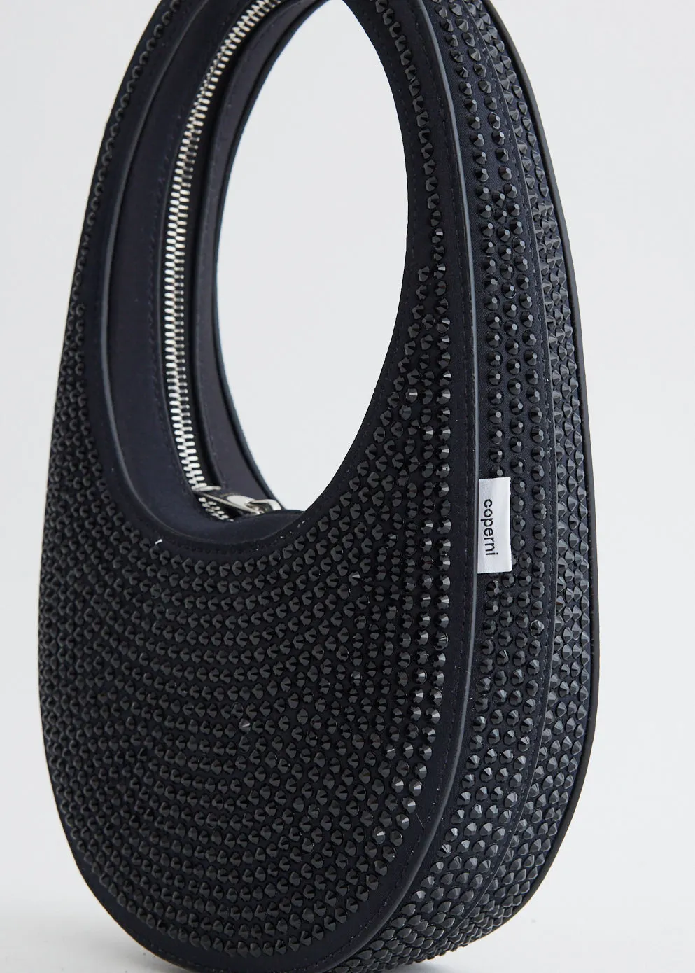 Crystal-Embellished Mini Swipe Bag