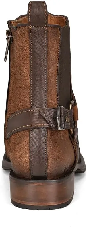 Cuadra Men's Bootie in Genuine Python Leather Brown 1J2LPH