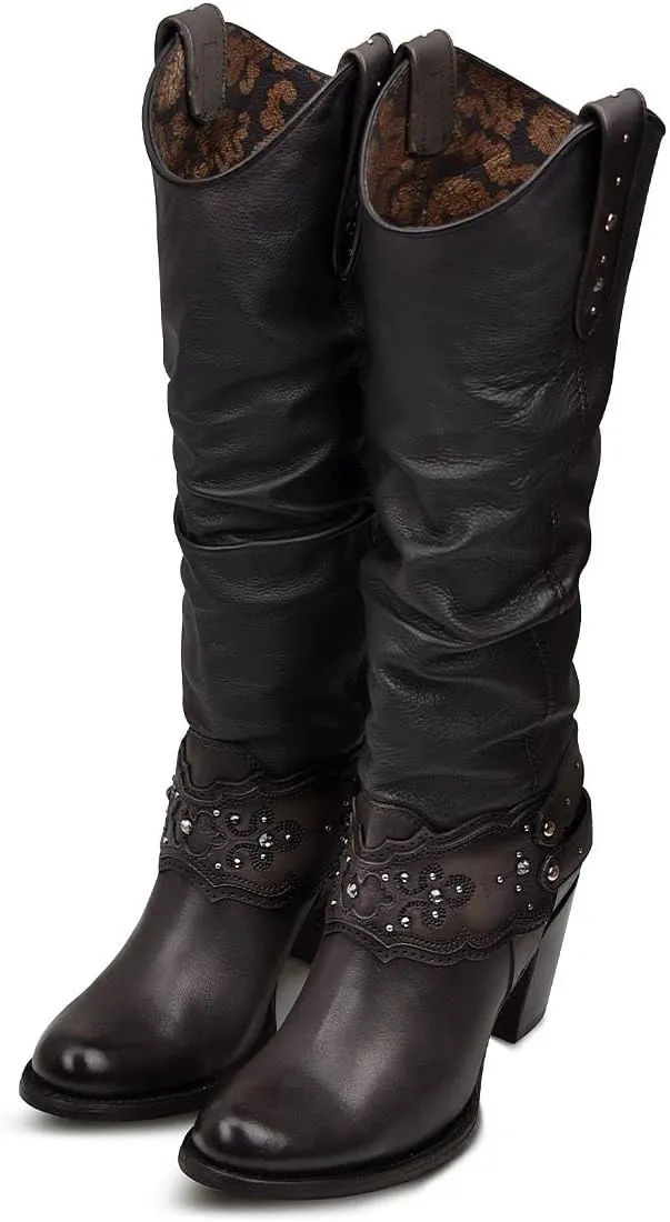 Cuadra Women's Tall Boot in Bovine Leather Brown