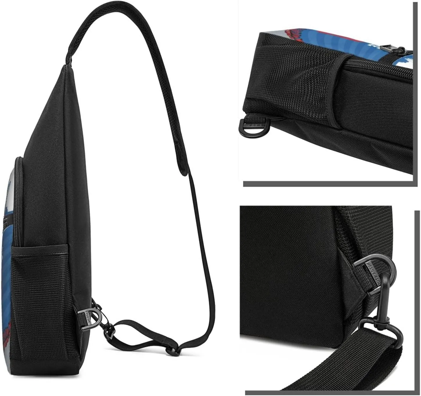 Custom Sling Bag,Personalized Baseball Crossbody Bags Chest Bag with Name & Number for Men Women,Custom Baseball Sport Crossbody Bags for Travel Baseball Fans Gifts