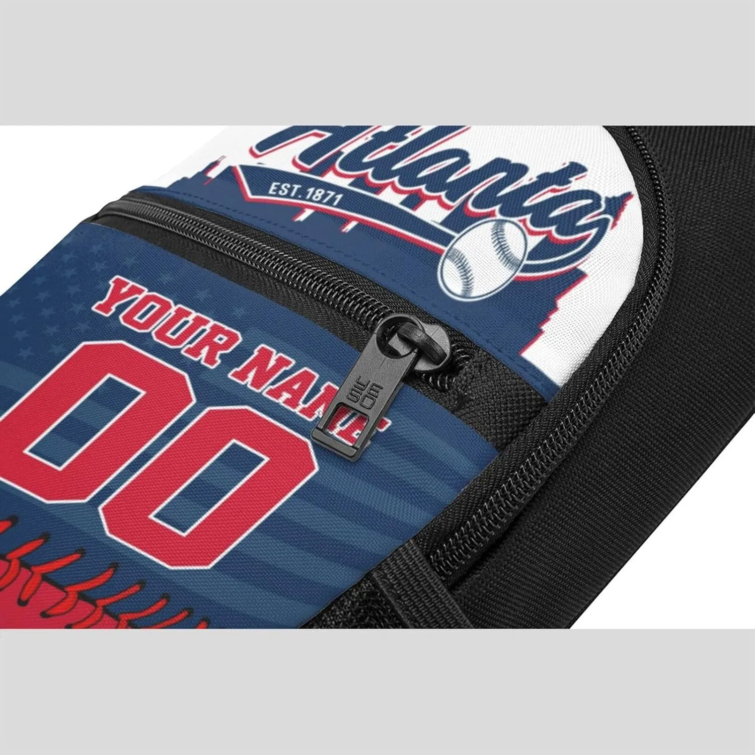 Custom Sling Bag,Personalized Baseball Crossbody Bags Chest Bag with Name & Number for Men Women,Custom Baseball Sport Crossbody Bags for Travel Baseball Fans Gifts
