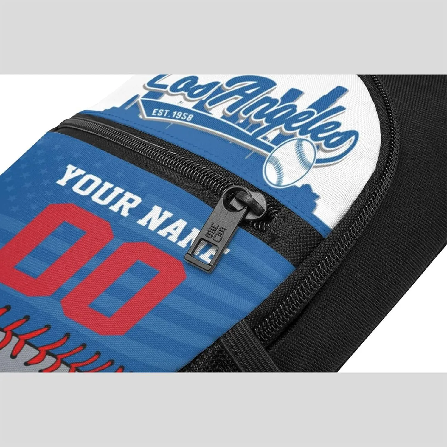 Custom Sling Bag,Personalized Baseball Crossbody Bags Chest Bag with Name & Number for Men Women,Custom Baseball Sport Crossbody Bags for Travel Baseball Fans Gifts