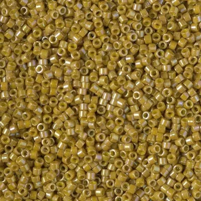 DB 2272, Glazed Opaque Shiny Mustard- Miyuki Delica Beads - Size 11 - 5 grams - Japanese Cylinder Seed Beads - Retail & Wholesale
