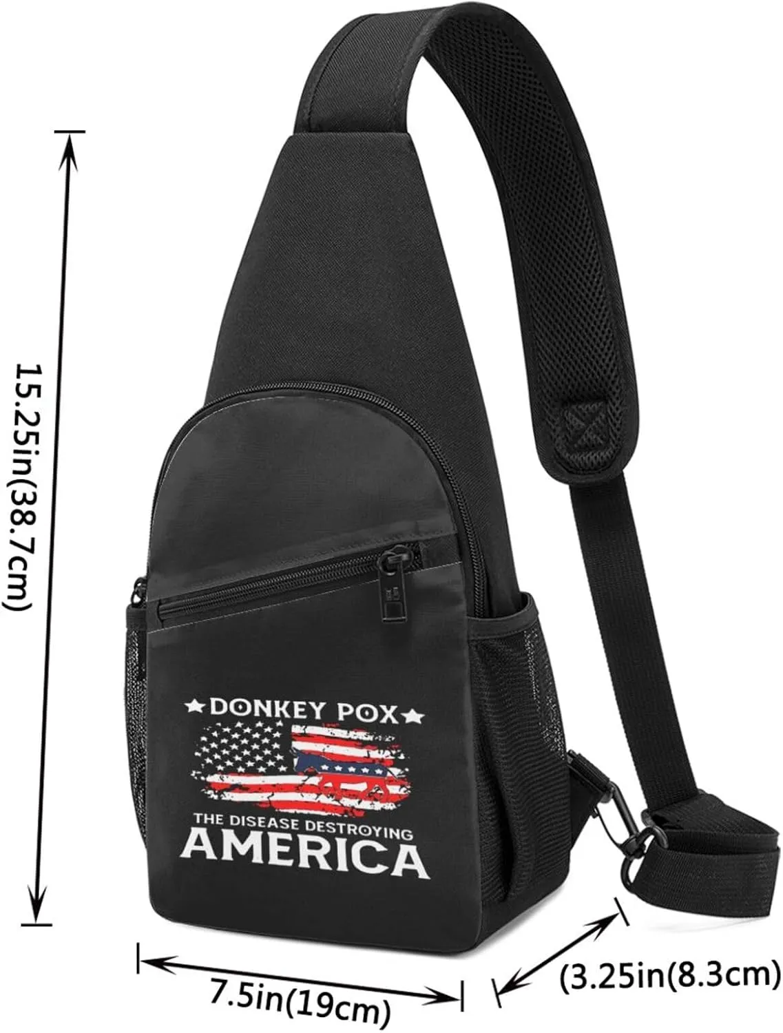 Donkey Pox The Disease Destroying America Chest Pack Leisure Shoulder Crossbody Chest Bag