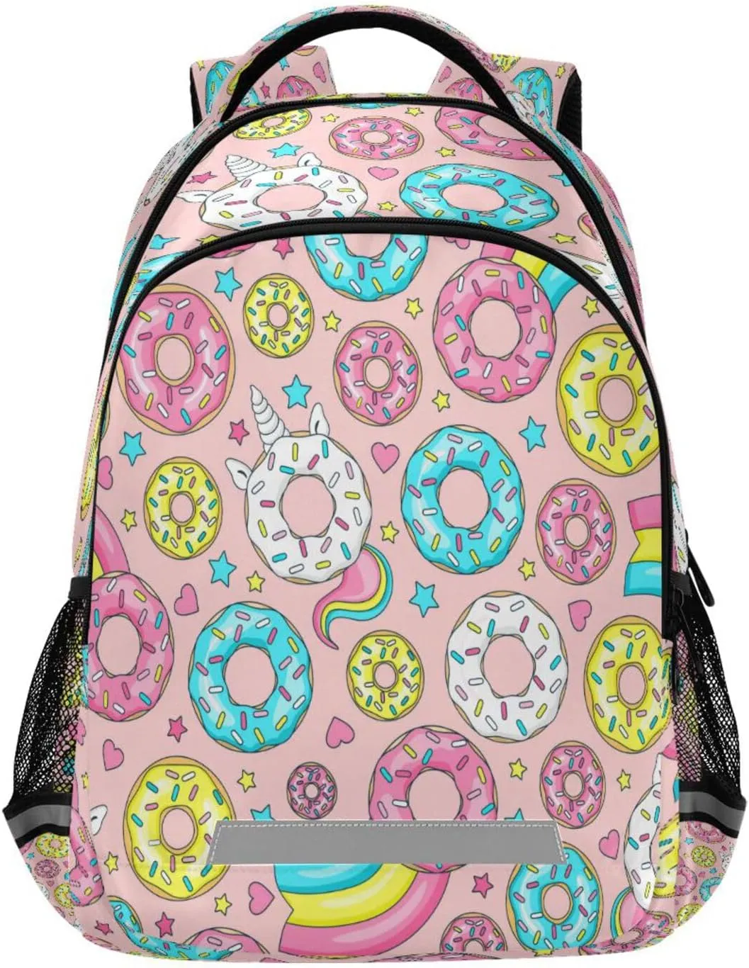 Donut Unicorn Yellow Lemon Backpack Laptop Backpacks Book Bags Water Resistant Daypack Durable College Shoulder Bag Sports Travel Day Pack