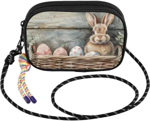 Easter Bunny Eggs Small Crossbody Bags for Women Cell Phone Purses Women's Shoulder Handbag Wallet Purse