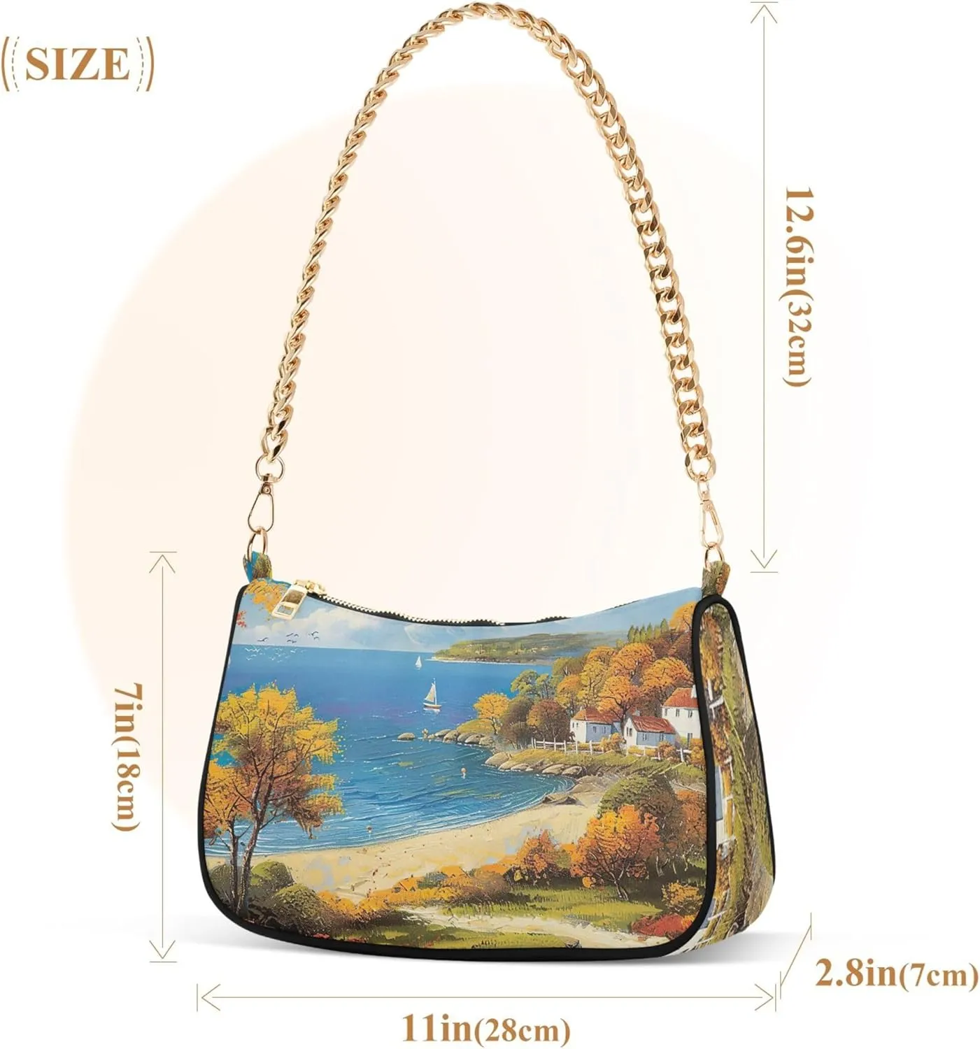 Easter Eggs Rabbit Meadow Cute Purses Women Hobo Party Purse Women Small Cute Handbags Cartoon Small Shoulder Bag