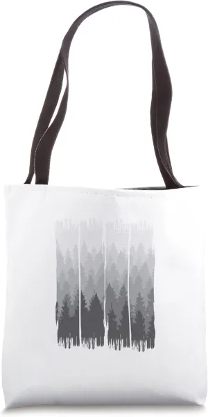 Elevates Your Style with the Grunge Forest Nature-Inspired Tote Bag