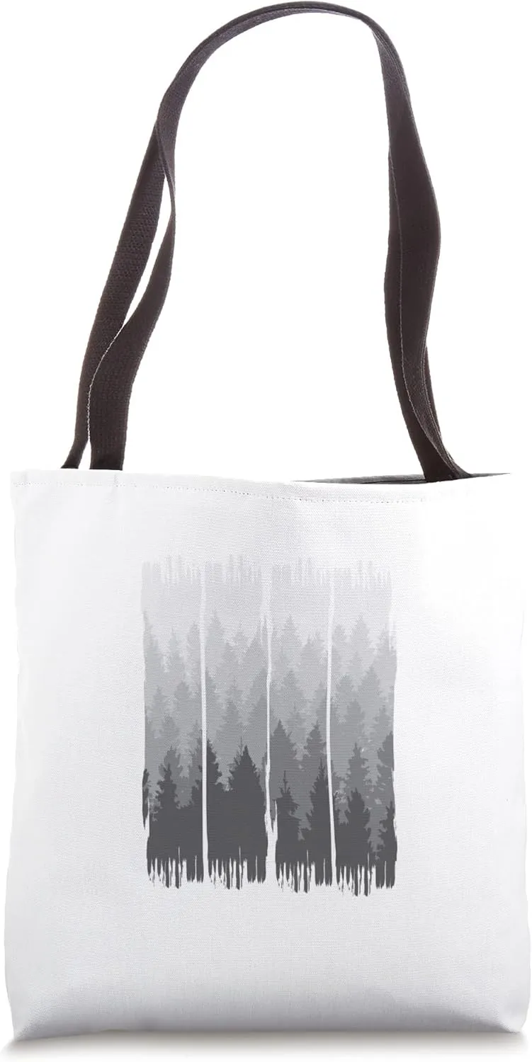 Elevates Your Style with the Grunge Forest Nature-Inspired Tote Bag