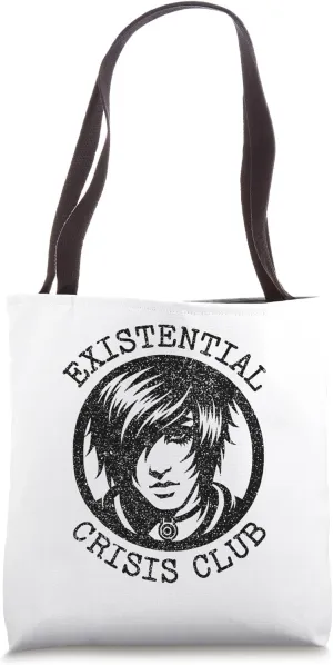 Emo Existential Crisis Club Cool Graphic Statement Tote Bag