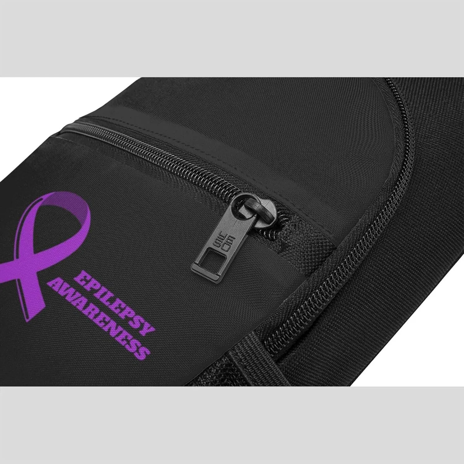 Epilepsy Awareness Chest Pack Leisure Shoulder Crossbody Chest Bag, Black