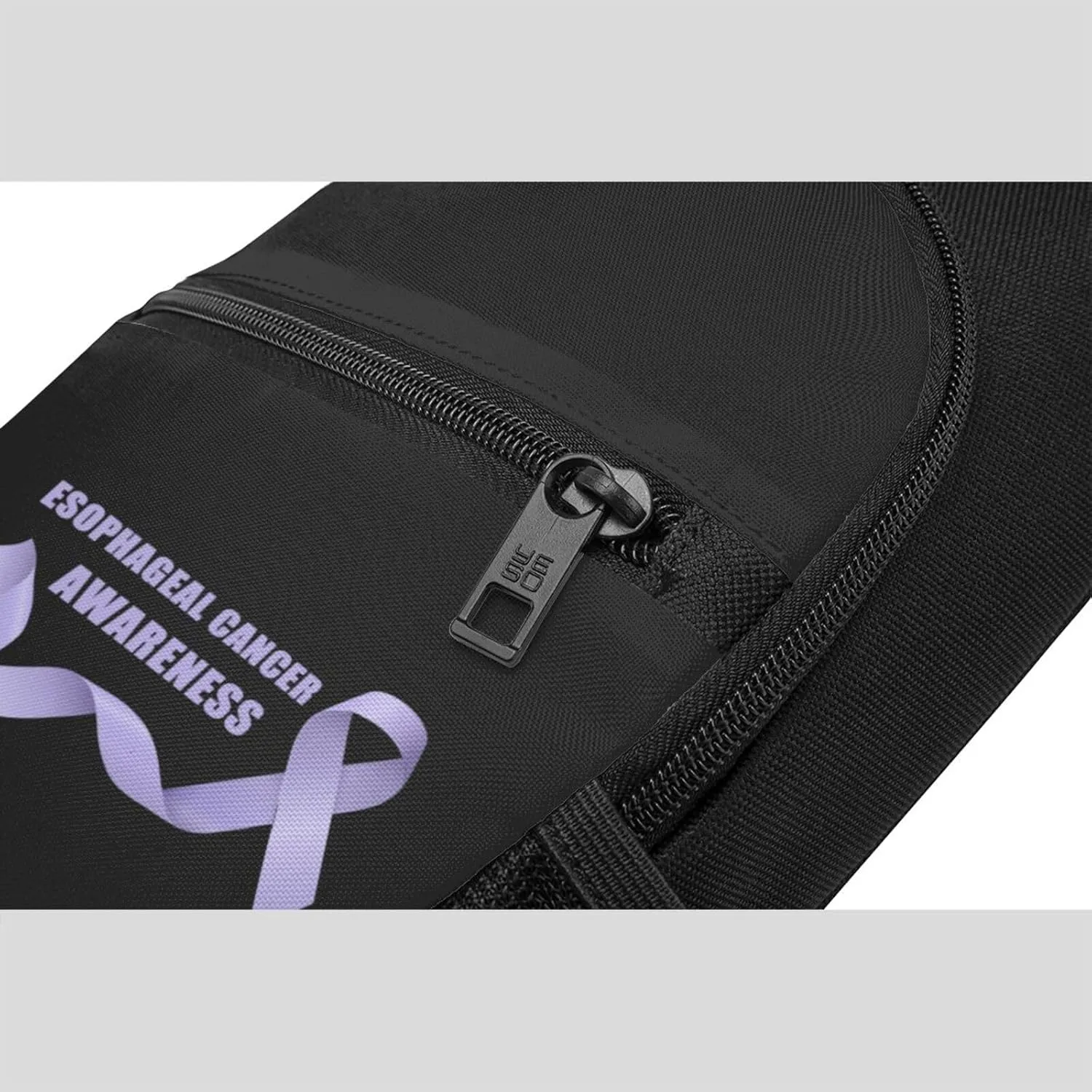 Esophageal Cancer Awareness Chest Pack Leisure Shoulder Crossbody Chest Bag, Black