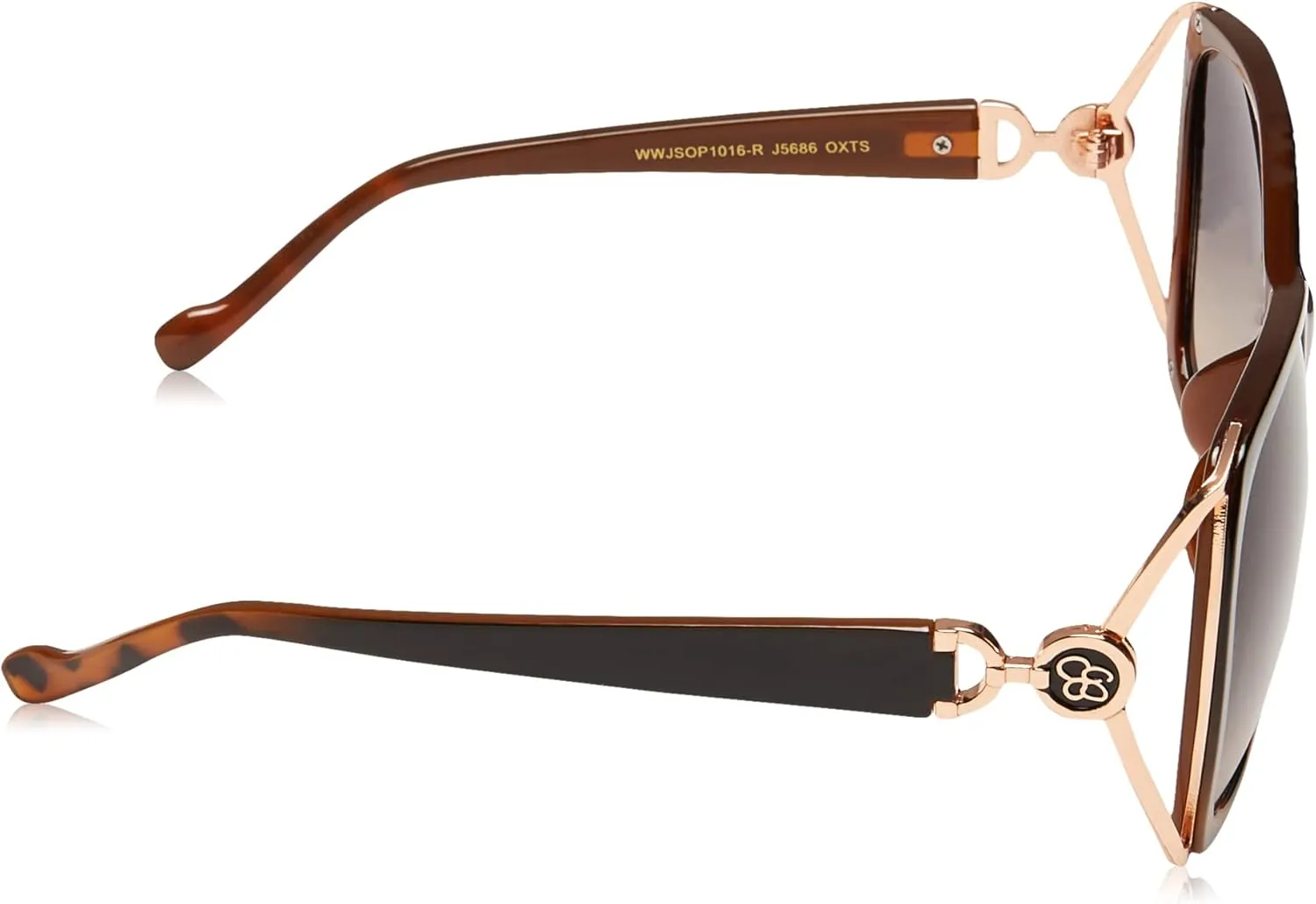 essica Simpson Women's J6214 Oversized Cat Eye Square Sunglasses
