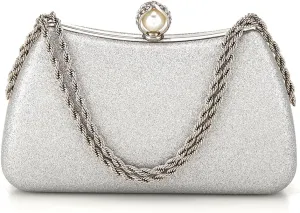 Evening Clutch Bag for Women Glitter Shiny Dress Purse Wedding Bride Handbags Evening Clutches for Cocktail Party