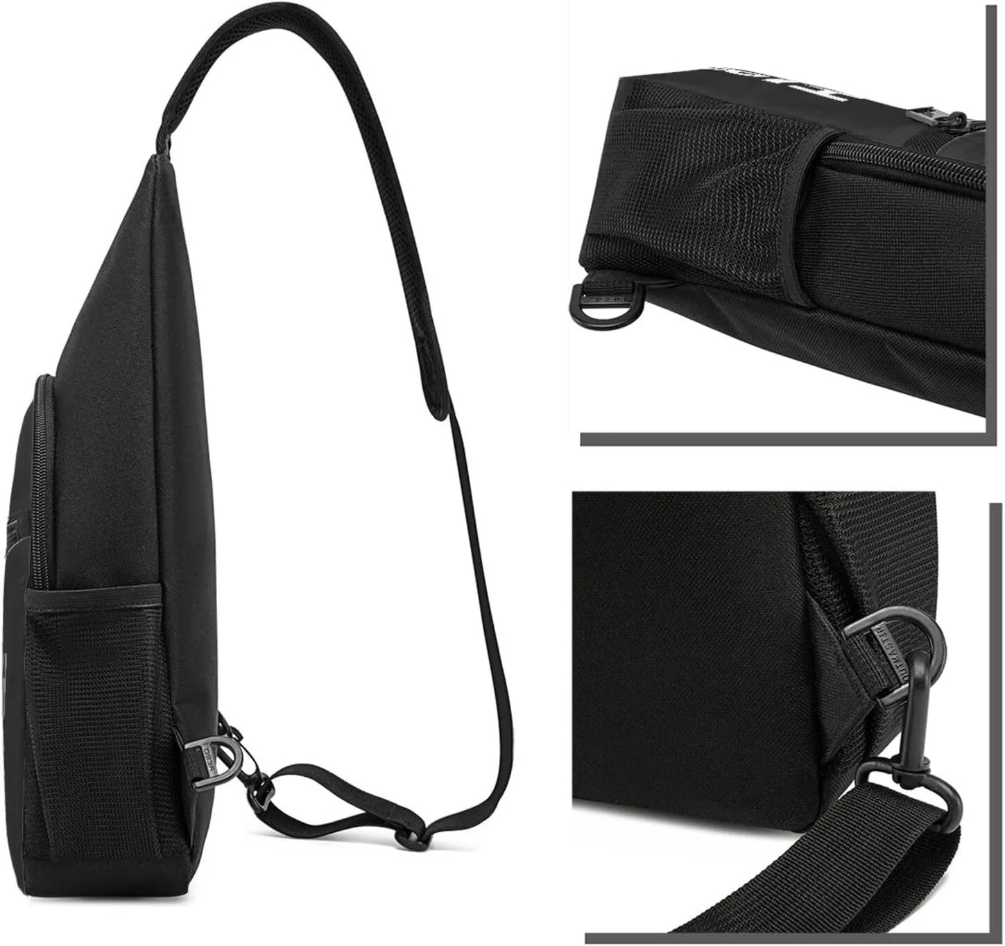 Faith Over Fear Bible Scripture Verse Christian Chest Pack Leisure Shoulder Crossbody Chest Bag