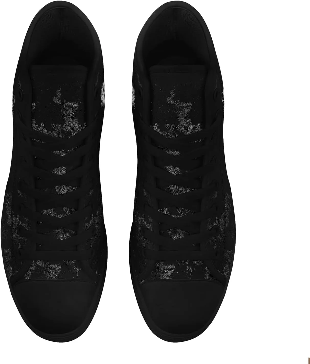 Fashion Skull High-Top Canvas Shoes for Men Women -Unique Vibrant High Top Sneakers Comfortable Casual Shoes