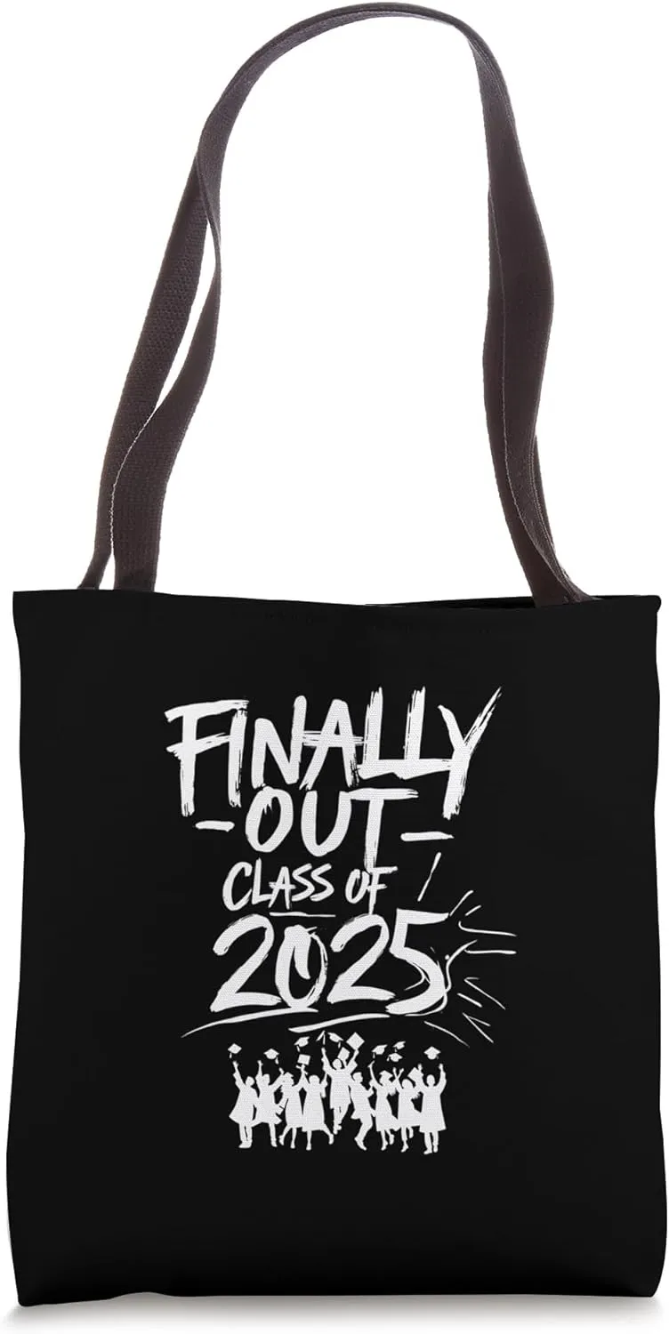 Finally Out Class of 2025 Graduation Grunge Senior Escape te Tote Bag