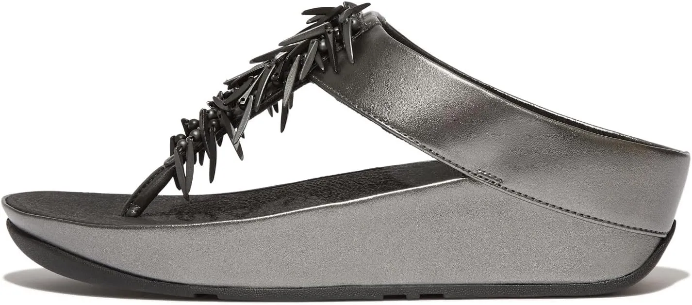 FitFlop Women's Rumba Beaded Toe-Post Sandals