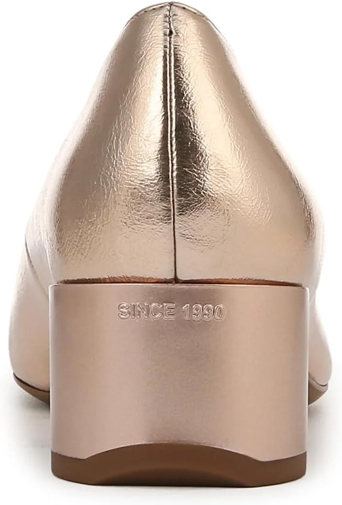 Franco Sarto Women's Natalia Square Toe Block Heel Pump with Bow
