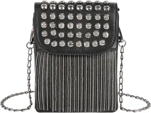 Fringe Crossbody Bag - Small Wallet Phone Bag Faux Soft Leather Shoulder Purse Satchel Sling
