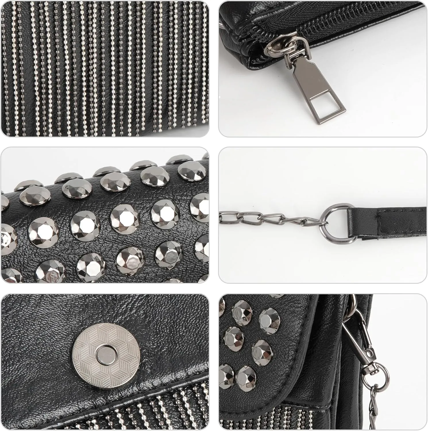 Fringe Crossbody Bag - Small Wallet Phone Bag Faux Soft Leather Shoulder Purse Satchel Sling