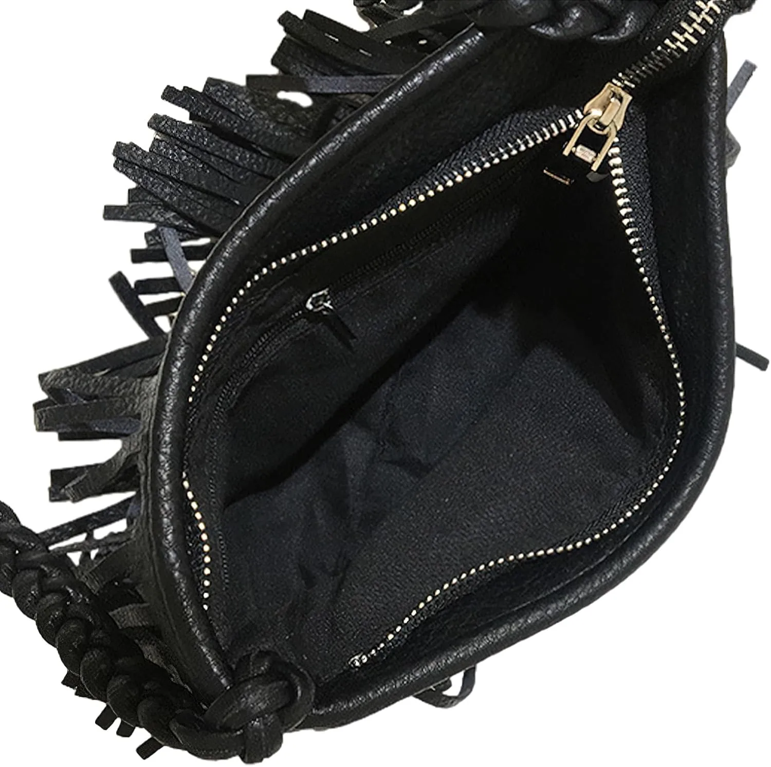 Fringe Crossbody Purse for Women Tassel Messenger Bag Leather Hobo Shoulder Bag Womens Sling Bag