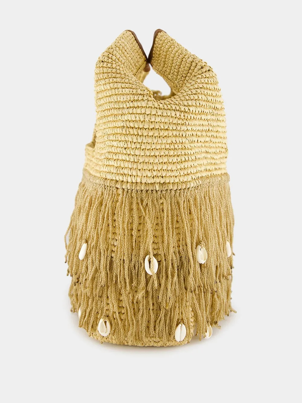 Fringed Basket Beach Bag