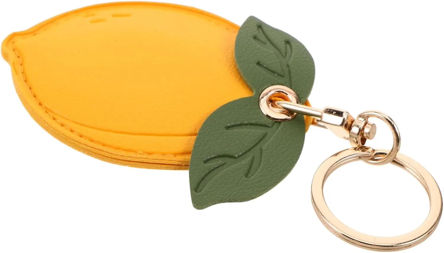 Fruit Keychain Organizer Cute PU Lemon Access Card Protector Lightweight Keychain Accessories for Bags and Portable Tracking for Work and Outdoor Use