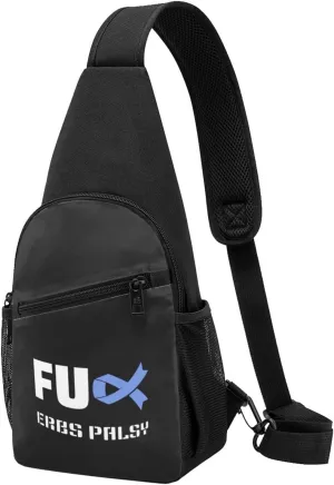 Fuck Erbs Palsy Awareness Chest Pack Leisure Shoulder Crossbody Chest Bag