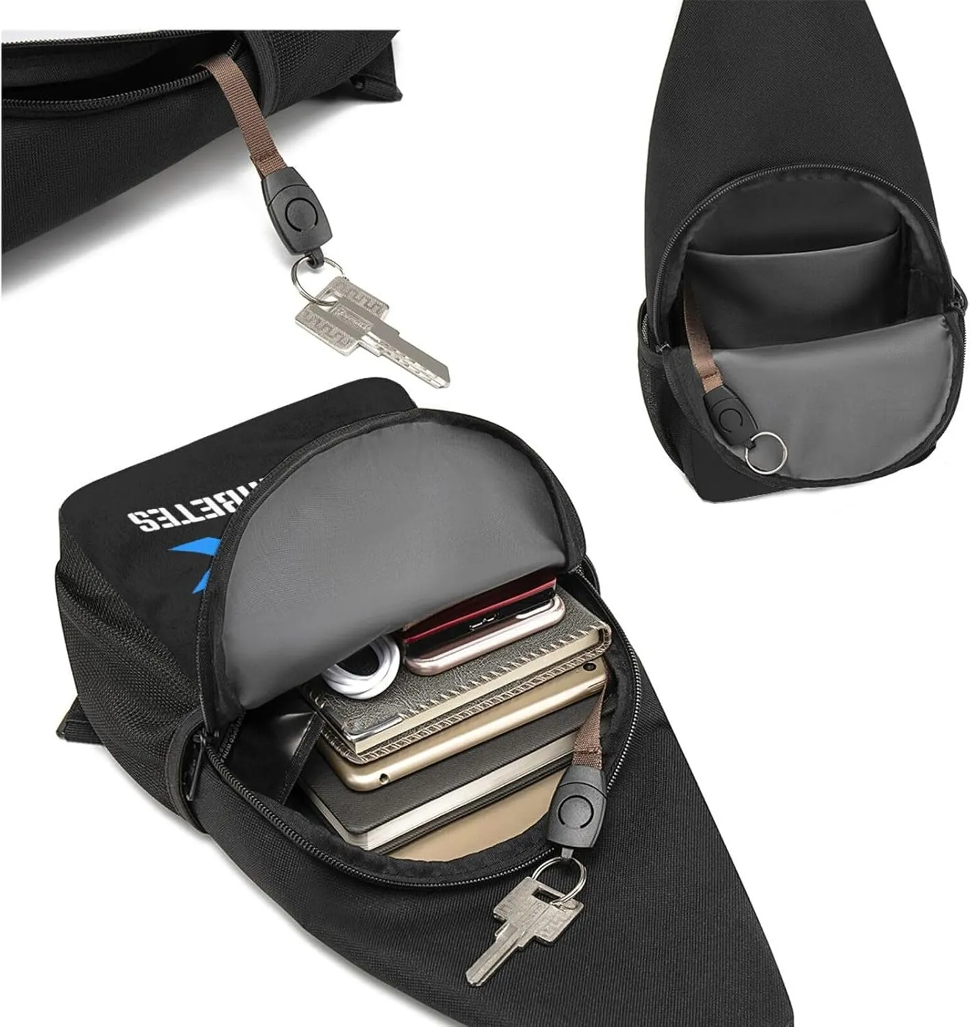 Fuck Type 1 Diabetes Awareness Chest Pack Leisure Shoulder Crossbody Chest Bag