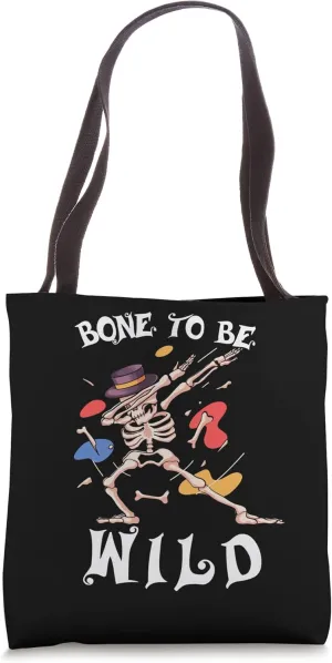 Funny Dabbing Skeleton Afterlife Halloween Tote Bag