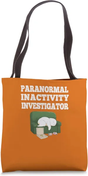 Funny Joke Paranormal Inactivity Ghost Halloween Tote Bag