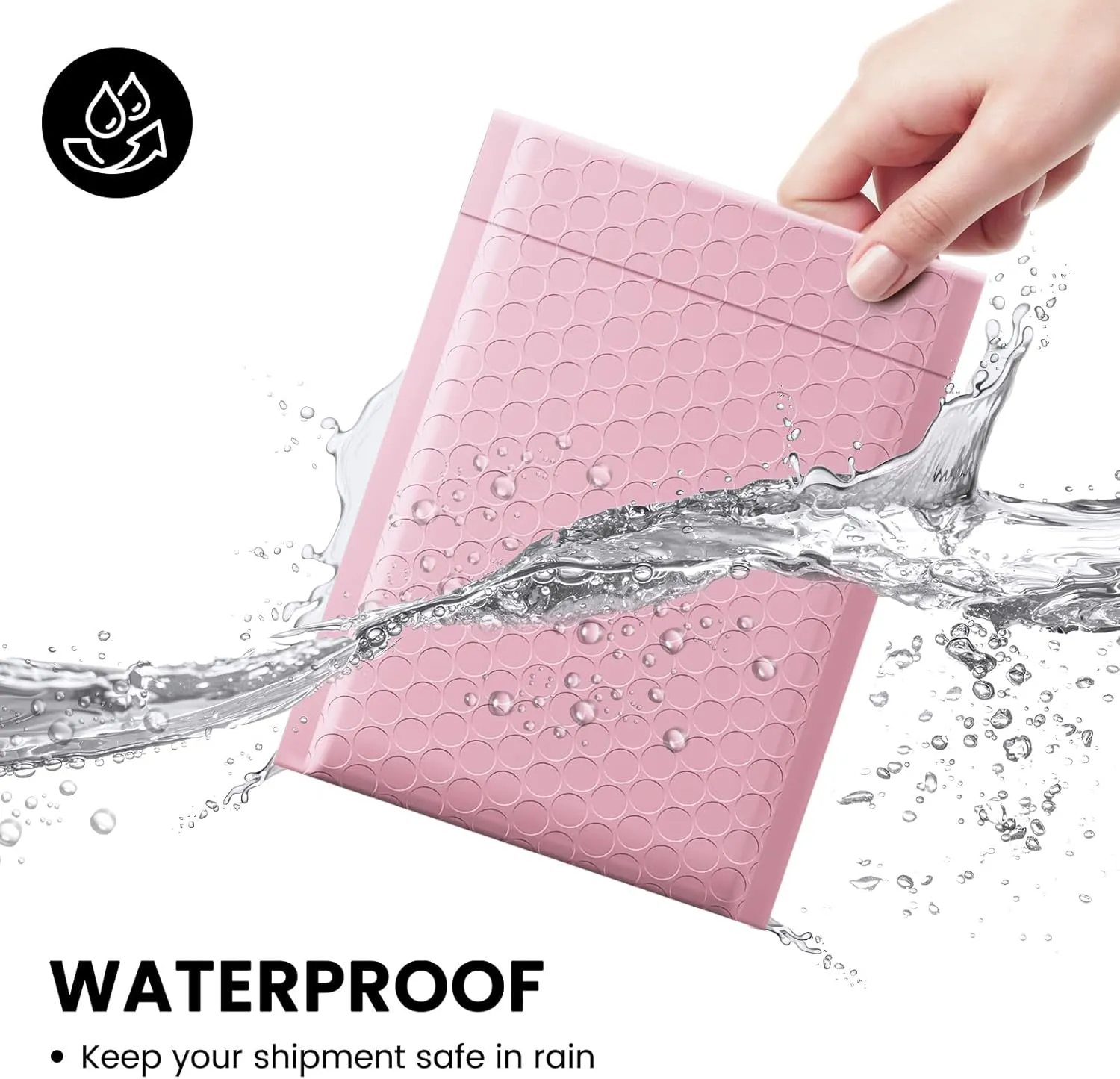 Fuxury Bubble Mailers 6x10" 100 Pack Light Pink Padded Envelopes Usable Size 6x9" Self Seal Mailing Envelopes Bubble Padded Shipping Bags for Mailing,Packaging, Small Business, Boutique, Bulk #0