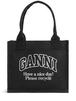 GANNI Canvas Tote Bag