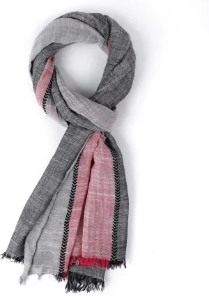 GERINLY Color Block Spring Scarf for Men Long Neck Wraps Shawl Urbanstyle Scarf Gift for Men