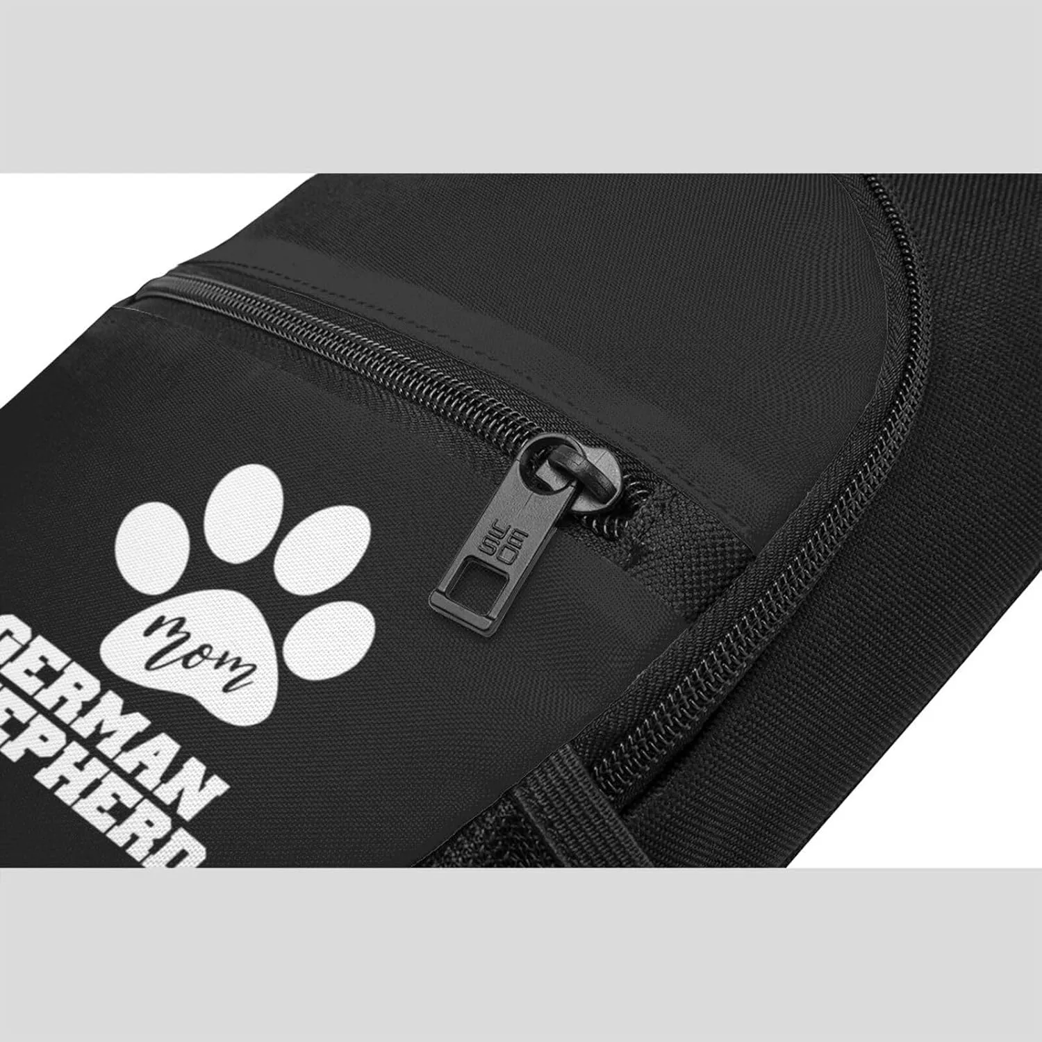 German Shepherd Dog Mom Paw Chest Pack Leisure Shoulder Crossbody Chest Bag
