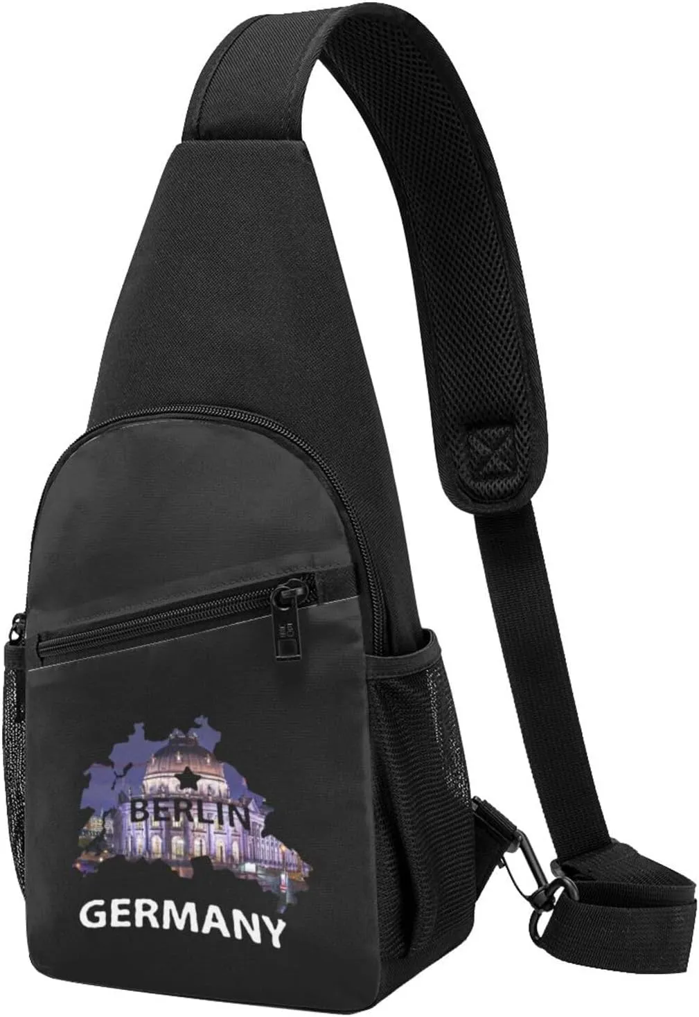 Germany Country'S Capital Berlin Chest Pack Leisure Shoulder Crossbody Chest Bag