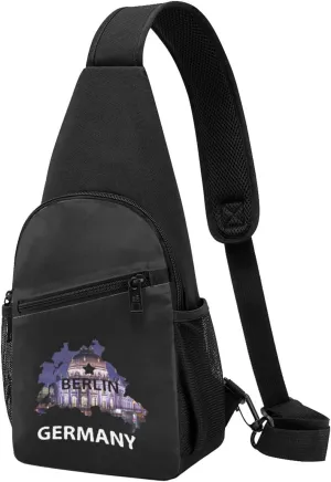 Germany Country'S Capital Berlin Chest Pack Leisure Shoulder Crossbody Chest Bag