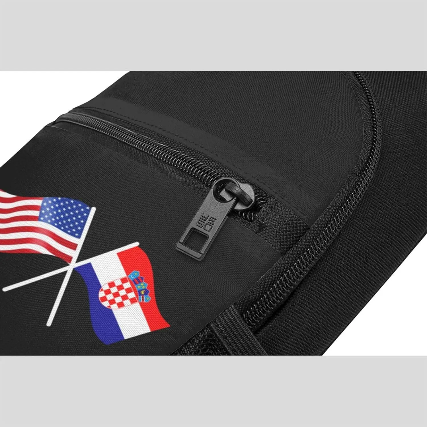 GERRIT American And Croatia Flag Chest Pack Leisure Shoulder Crossbody Chest Bag