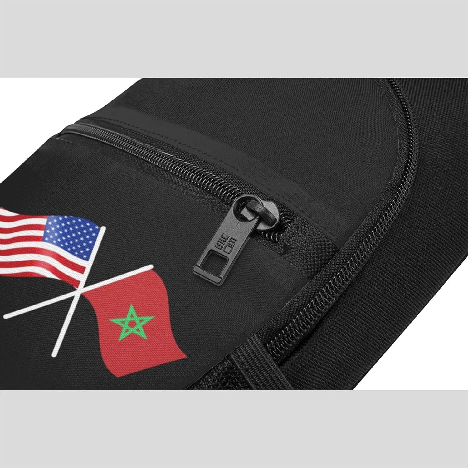 GERRIT American And Morocco Flag Chest Pack Leisure Shoulder Crossbody Chest Bag