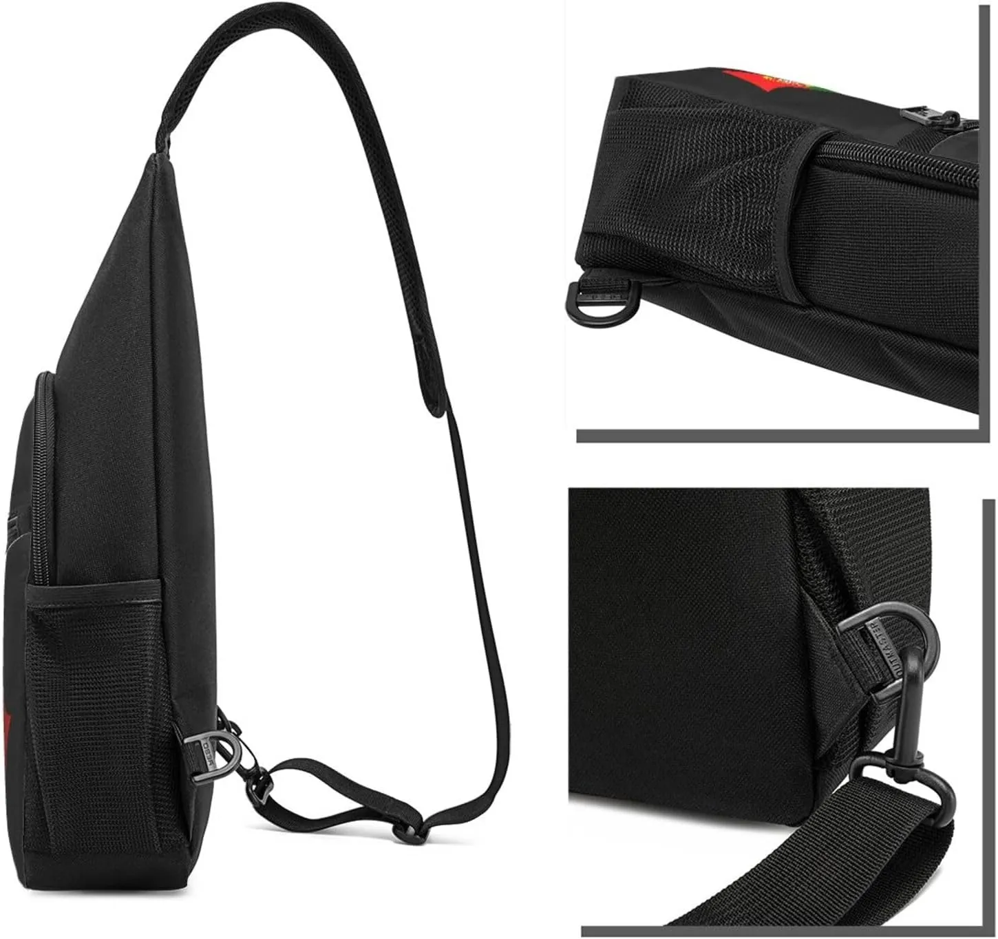 GERRIT American And Portugal Flag Chest Pack Leisure Shoulder Crossbody Chest Bag