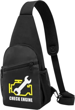 GERRIT Check Engine Light Mechanic Auto Repair Chest Pack Leisure Shoulder Crossbody Chest Bag