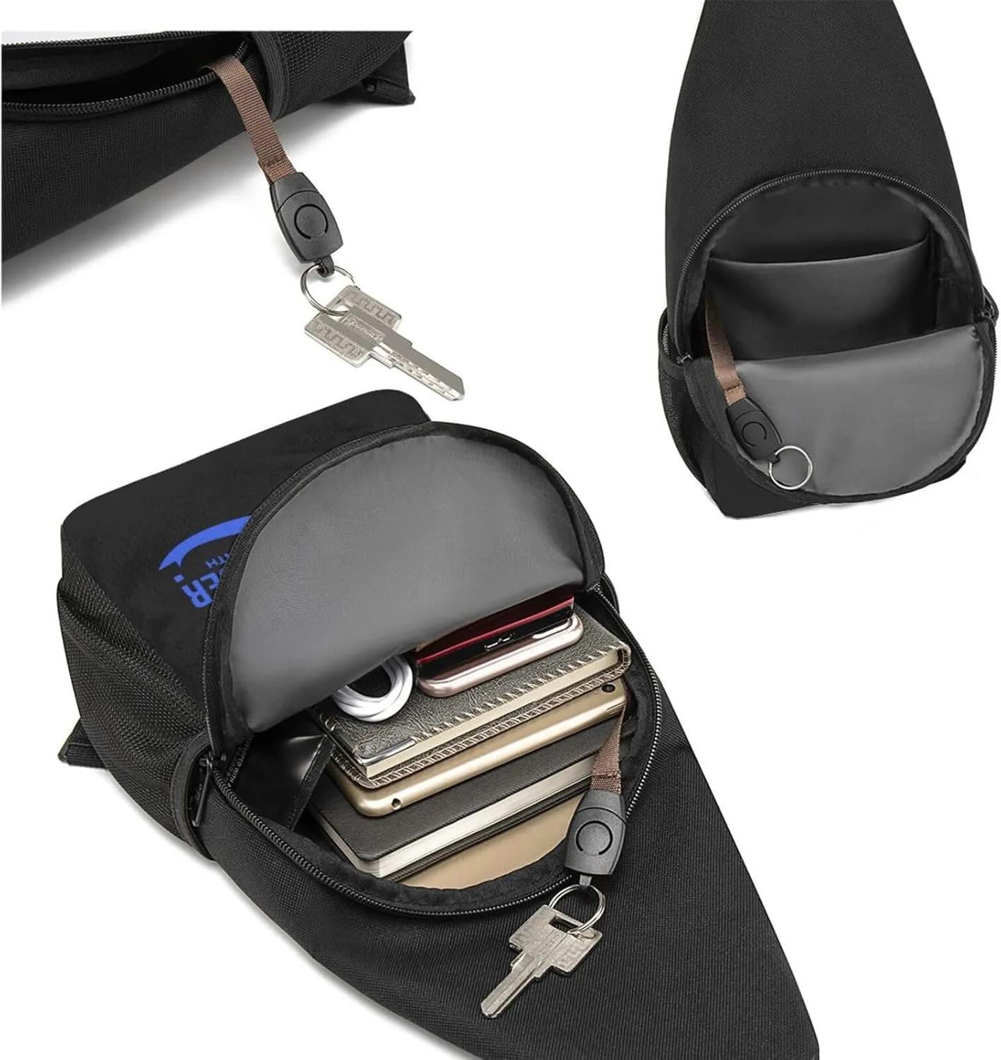 GERRIT Colon Cancer Awareness Chest Pack Leisure Shoulder Crossbody Chest Bag