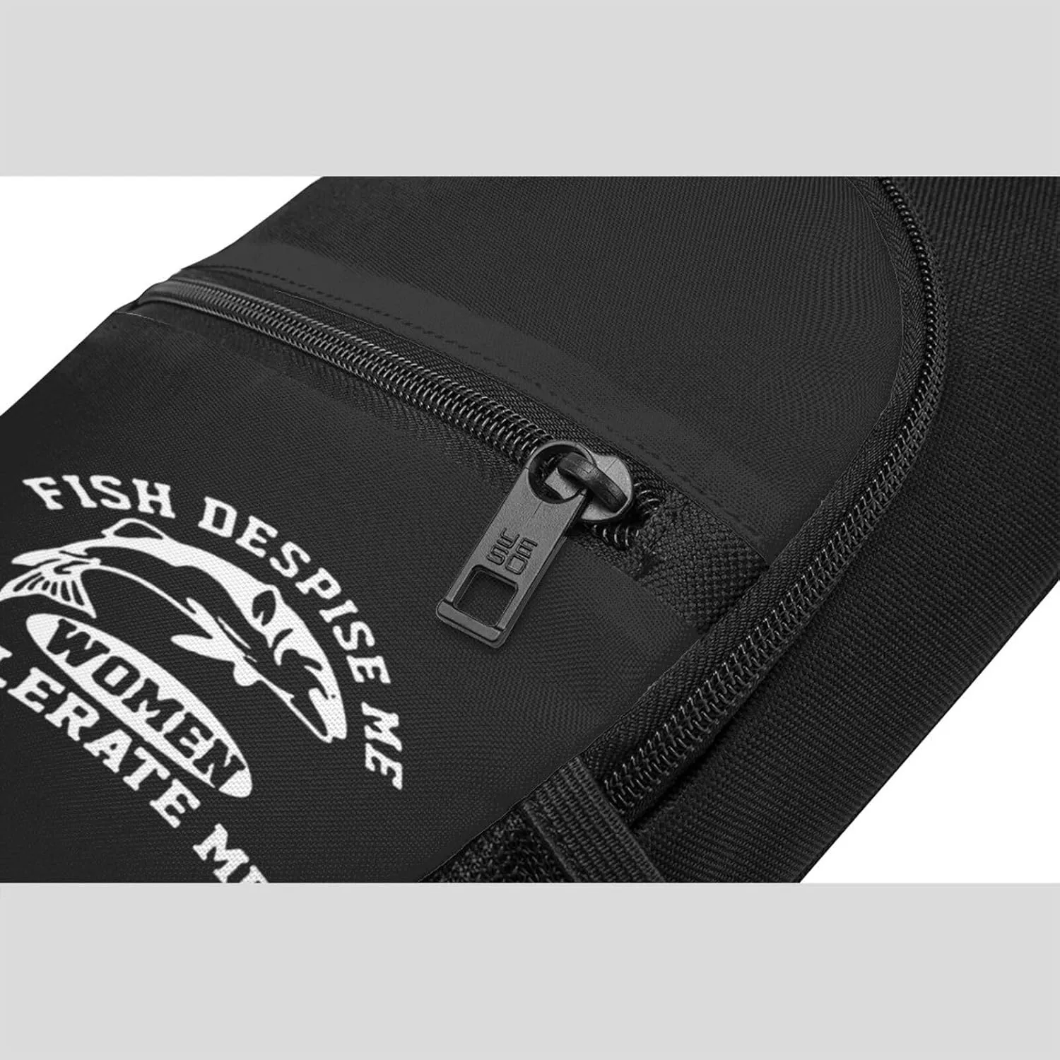 GERRIT Fish Despise Me Women Tolerate Me Chest Pack Leisure Shoulder Crossbody Chest Bag