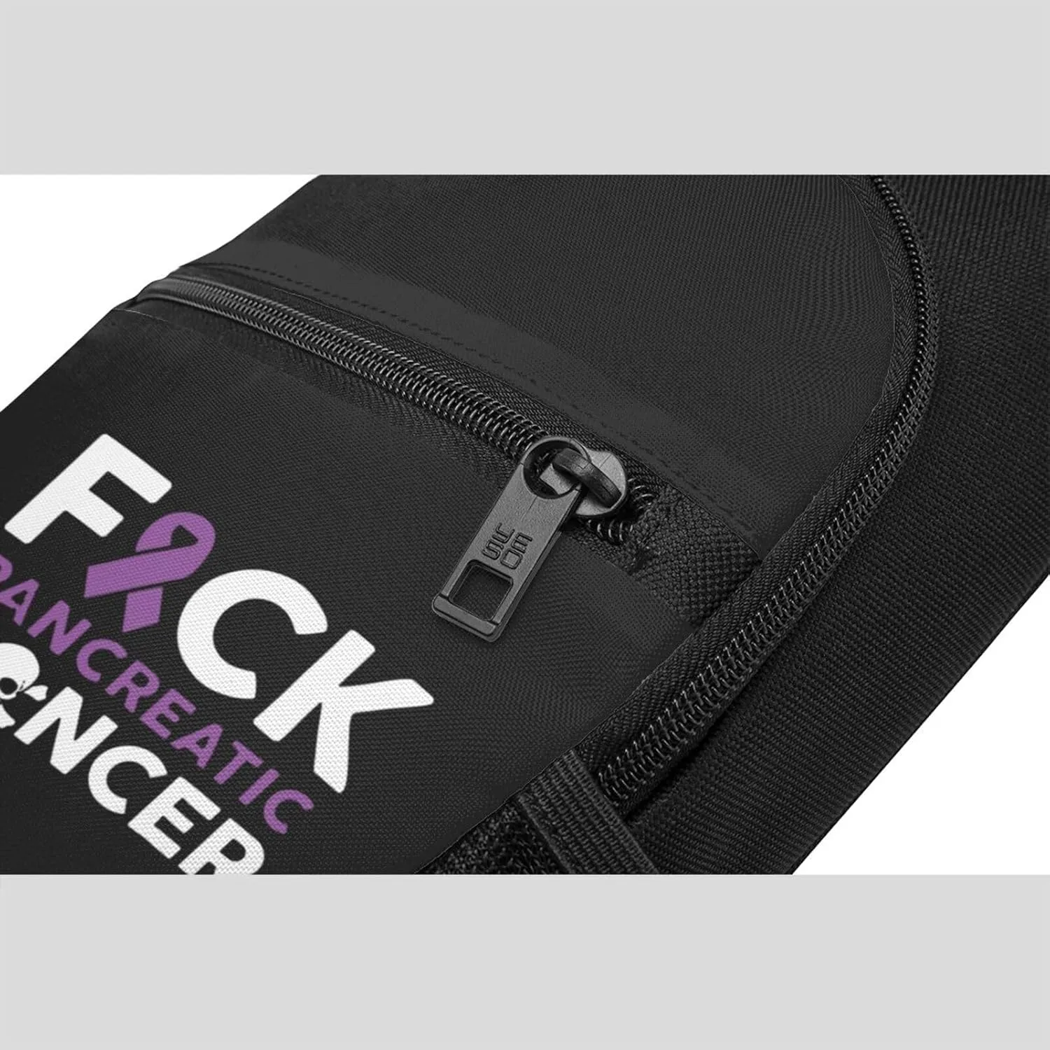 GERRIT Fuck Pancreatic Cancer Chest Pack Leisure Shoulder Crossbody Chest Bag