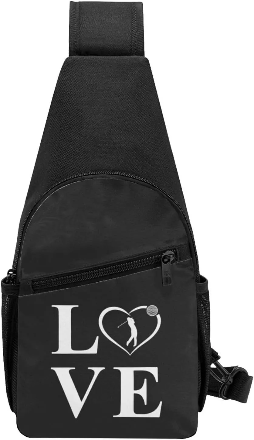 GERRIT Golf Lover Chest Pack Leisure Shoulder Crossbody Chest Bag