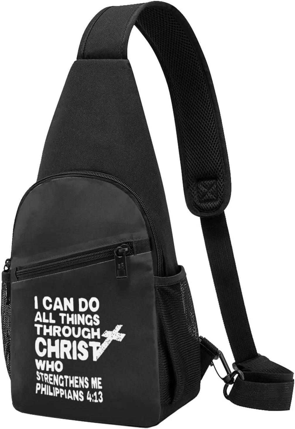GERRIT I Can Do All Things Through Christ-Jesus Chest Pack Leisure Shoulder Crossbody Chest Bag